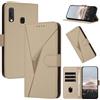 FCAXTIC Cover per Samsung Galaxy A20e, PU Pelle Custodia e Magnetica, Folio Flip Portafoglio con Antiurto Custodia per Galaxy A20e, Oro