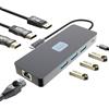 MMOBIEL Hub USB-C a Doppia Porta HDMI e DisplayPort 4K@60Hz, 100W Power Delivery, 3x USB 3.0, ETH 1000Mbps - Docking Station 8 Porta Adattatore USB-C Quadruplo Display Multiport per Laptop, Tablet ecc