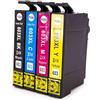 ELLENNE KIT 4 CARTUCCE PER EPSON 603 XL NERO/COLORE TRICROMIA CARTUCCIA EXPRESSION | KIT 4 CARTUCCE COMPATIBILI PER EPSON 603 XL NERO + COLORE TRICROMIA CARTUCCIA STAMPANTE EXPRESSION XP
