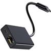 Uskerb Compatibile con Fire TV Stick, adattatore Ethernet da micro USB a RJ45 con cavo di alimentazione USB, adattatore di rete cablato per Fire Stick, Chromecast, Google Home Mini e altro ancora