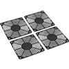 PATIKIL 120mm Ventola Filtro, 4pz ABS Plastica Ventilatore Griglia Protezione Protezione per Ventola Protezione Copertina Fai-da-Te, Nera