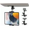woleyi Supporto Tablet Visiera Parasole Auto, Porta Fotocamera Macchina Visiera Parasole con Adattatore 1/4, Staffa Tablet Scrivania Tavolo Cucina per iPad, Galaxy, Lenovo, Cellulare, 4-12.9