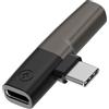 Hemlosk Adattatore USB C a jack 3,5 mm e ricarica 2 in 1, adattatore per cuffie USB tipo C a jack 3,5 mm, compatibile con iPhone16 15 Pro MAX/Galaxy Serie/Huawei, compatibile con la ricarica e la musica allo