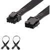 J&D 2er Pack EPS 8 Pin Extension Cavo di Alimentazione, Power Cable Extension - 30cm