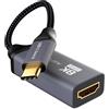 AGFINEST Adattatore da USB C a HDMI 2.1, adattatore USB C femmina a 8 K HDMI, ad alta velocità 48 Gbps [compatibile con Thunderbolt 3/4] per MacBook Pro, MacBook Air, iPad Pro, UHD TV, proiettore e altro