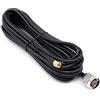 DollaTek Cavo di prolunga coassiale da 16 Piedi a Bassa Perdita (50 Ohm) per Radio/Antenna 3G / 4G / LTE/prosciutto/ADS-B/GPS/RF (Non per TV o WiFi) - SMA Maschio a N Maschio