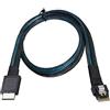 chenyang Cavo SFF-8611 a SFF-8654, OcuLink PCIe PCI-Express SFF-8611 4i a SFF-8654 Slimline SSD Data Active Cable 50cm