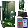 Haninsuze Cover per Honor 9 Lite Custodia Cover Pelle Libro Portafoglio con Porta Carte Magnetica Protezione Antiurto Cuoio Flip Case Custodia Cover per Honor 9 Lite, Farfalla