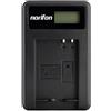 Norifon NB-10L LCD USB Caricatore per Canon G3X, PowerShot G1 X, G15, G16 | Compatibile con Canon G3X, PowerShot SX40 HS, SX50 HS, SX60 HS