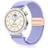 PaceBid 18mm Cinturino per Huawei Watch GT 6 41mm/Watch 5 42mm/GT 5 Pro 42mm/GT5/GT4, Intrecciato Nylon Magnetico Cinturini per Garmin Venu 4 41mm/Venu 3S/2S/Forerunner 265S/255S - Lavanda