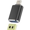 HOYULLI Lightning Maschio a USB Female Adattatore per iPhone 14 13 12 Pro Max per Apple MFi Certified per iPad PC OTG 3.0 Trasferimento dati Cavi Connettori Lighting Digital Camera Astatur Memory Lettore di