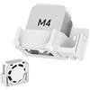 GEWOKLIY Supporto VESA per Mac mini M4 con cestelli portaoggetti, staffa di montaggio a parete e monitor, design antigraffio e antiscivolo, accesso completo alle porte, compatibile con (VESA Mount)
