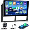 NHOPEEW 4+128G Autoradio per Jeep Grand Cherokee WJ 1998-2004 con Wireless Carplay e Android Auto - Schermo incell da 9 pollici Supporto WiFi GPS Comandi al volante + Telecamera di retromarcia, Canbus