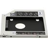 Cablecc - Supporto adattatore per un secondo disco rigido SATA da 9,5 mm, caddy per hard disk da inserire nello spazio del lettore CD e DVD dei computer portatili
