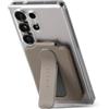 Ringke Slide Grip Wallet Magnetic Edge, Porta Carte Magnetiche in pelle PU con Funzione di Impugnatura Regolabile e Compatibile con Custodie Magnetiche per Telefono - Taupe Brown