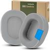Geekria Sport Cooling-Gel Cuscinetti di ricambio per cuffie Corsair HS65, HS55, parti di riparazione (grigio)