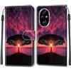 KENHONER Cover Compatibile con Honor 200 Pro, Premium Pelle PU Portafoglio Flip Libro Custodia per Honor 200 Pro [Protezione Completa] - Albero