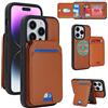 SailorTech Custodia per iPhone 14 Pro con portacarte Magsafe, iPhone 14 Pro Custodia per telefono Portafoglio per donne Compatibile Portafoglio Magsafe Staccabile 2 in 1 per uomini - Marrone