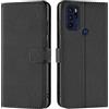 Verco custodia per Motorola Moto G60s, Case per Motorola G60s Cover PU Pelle Portafoglio Protettiva, Nero