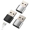 WASRUYI Adattatore USB C femmina a USB-A maschio(3 pack) per Apple iPhone 16 15 cavo Type-c ricarica spina caricatore connettore OTG 3.0 compatibile per Samsung accessori tipo c android cellulare per iPad