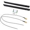 Elprico AX201NGW Wireless Card M.2 Modulo Laptop Wifi con Bluetooth 5,0,3000 MBPS 2,4 GHz e Adattatore a Doppia Banda 5 GHz Wifi 6 Chip, Mu-Mimo, (Costruito in antenne) (Antenne esterne)