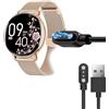 Blueshaweu Caricatore magnetico compatibile con NAIXUES S53 Orologio,Magnetico Charger Cable Orologio collegato USB 3,3ft Compatibile con ‎HASAKEI/NAIXUES S53 1,39 pollici Smart Watch (nero)