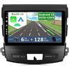 Generic YUNTX Android 14 [6GB+128GB] Autoradio per Mitsubishi Outlander/Peugeot 4007/Citroen C-Crosser-[Incorporato Carplay/Android Auto/DSP]-9-Free Camera&MIC-2 Din/GPS/BT 5.0/WiFi/DAB/Comandi al volante
