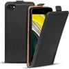 Verco Flip Cover per iPhone SE 2, iPhone 8 Custodia verticale Flip Case compatibile con Apple iPhone 7/8 / SE 2020 (4.7 pollice), Nero