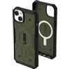 Urban Armor Gear UAG Pathfinder Custodia compatibile con Apple iPhone 14 Plus [Ricarica wireless (Qi) / magnetico compatibile, Protezione dalle cadute standard militare] verde oliva