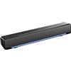 Zunate Soundbar, audio stereo 3D con cavo USB e ingresso da 3,5 mm, portatile per desktop, laptop, TV, smartphone, tablet PC (nero)