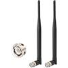 Eightwood UHF Antenna 433 MHz BNC maschio (2 pezzi) 400 MHz-900 MHz BNC RadioAntenna per Ham Radio Amateurfunk Alinco Icom Uniden Scanner, radio portatile