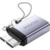 MOGOOD USB femmina a micro B spina adattatore di ricarica dati, Micro B a USB convertitore di ricarica dati adattatore per disco rigido esterno drive, fotocamera digitale, telefono (1 confezione)