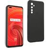 REY Cover in Gel TPU Nera per Oppo REALME X50 PRO 5G, Ultra Sottile 0,33 mm, Morbido Flessibile, Custodia Silicone