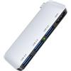 Homailida Hub USB C 4 Portes per Macbook, Adattatore Type-C a 1xHDMI 4K & 3xUSB-A 3.0 5Gbps, 4 in 1 Multiporta Sdoppiatore Trasferimento Dati, Docking Station Portable per Laptop Disco Rigido Tastiera