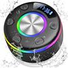 PRSCFUM Cassa Bluetooth Doccia, Cassa Doccia Bluetooth 5.3 con Luce RGB, Ventosa Potente, IP7 Impermeabile Speaker Bluetooth con 8 Ore 360° Stereo, Chiamata Senza Mani, Altoparlante per Bagno Piscina Viaggi
