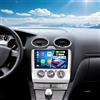 OiLiehu 4G+64G 8 Core Qualcomm Snapdragon Android 15 CarPlay Android Auto Autoradio 2 Din per Ford Focus MK2 Exi MT 2004-2011 Autoradio con Schermo 9 con Bluetooth GPS FM RDS WiFi SWC DSP/EQ