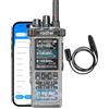 Radtel RT-950 PRO Clear Transparente Radio Ham GPS/APRS, 10W Walkie Talkie Radio bidirezionale portatile, Bluetooth APP Programmazione, Trasparente (con cavo di programmazione)