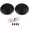 Fydun Set Altoparlanti Auto, 20W Mini Altoparlante Rotondo Tweeter per Auto Stickabile Nero Impianto Stereo Auto Più Divertente Guidare, Migliore Esperienza Musicale