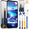 ARSSLY per Cubot Kingkong X LCD Schermo, LCD Display per Cubot King Kong X LCD Display Touch Screen Digitazer Full Assembly con Riparazione Kit, Nero Senza Cornice