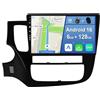 YUNTX [6GB+128GB] Android 15 Autoradio per Mitsubishi Outlander (2012-2018)-[Incorporato Carplay/Android Auto/DSP/GPS]-IPS 2.5D 10.1 Touch Screen-CAM+MIC-DAB/Mirror Link/Bluetooth 5.0/WiFi/USB/4G