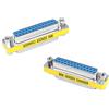 MEIRIYFA DB25 25Pin Cambio di Genere D-SUB 25Pin Accoppiatore Cavo Seriale Cambio di Genere RS232 VGA Adattatore Connettore - 2Pcs (Femmina a Femmina)