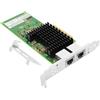 Euqvos PCIe Ethernet Network Card for Intel X710-T2L X710-AT2 Chipset PCIe 3.0 X8 10Gb Dual Port RJ45 LAN Card Support Windows Server/Windows/Linux/VMware/ESX