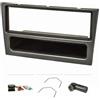 tomzz Audio 2439-068 Set di pannelli radio compatibili con Opel Agila Corsa C Combo Omega B Vectra C Vivaro Meriva antracite metallizzato con adattatore antenna Quadlock ISO Fakra Staffa di sblocco...