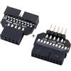 chenyang 2 PACK USB 2.0 Scheda Madre Header da 9/10Pin Maschio/Femmina a 19/20Pin Maschio/Femmina Adattatore per cambio di genere