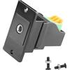 QIANRENON TRS 3,5 mm pannello rettangolare montaggio Crimp morsetti senza saldatura stereo connettore 3,5 mm 1/8 TRS femmina a 3 pin Quick Connect Terminal Cuffie, adattatore per