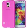 doupi UltraSlim Custodia per Samsung Galaxy S5, Satinato fine Piuma Facile Mat Semi Trasparente Cover, Pink