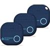 musegear localizzatore Chiavi Bluetooth - Blu Oscuro - 3 Pacchetto - Volume 3 Volte più Potente - Key Finder - Portafoglio Telefono