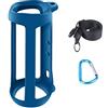 co2CREA Custodia Protettiva in Silicone Compatibile per JBL Flip 5 (silicone + gancio moschettone + tracolla (altoparlante non incluso) (silicone blu)