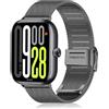 KoGiio Cinturino per Xiaomi Redmi Watch 6 Active/6 Lite/6/Smart Band 10 Pro | per Xiaomi Redmi Watch 6/5/4/per Xiaomi Mi Band 10 Pro /9 Pro/8 Pro, Chiusura Rete Metallo Regolabile Acciaio Inossidabile