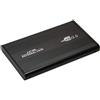 KesCom Case esterno USB 2.0 IDE in metallo 2,5 (6,35 cm), nero